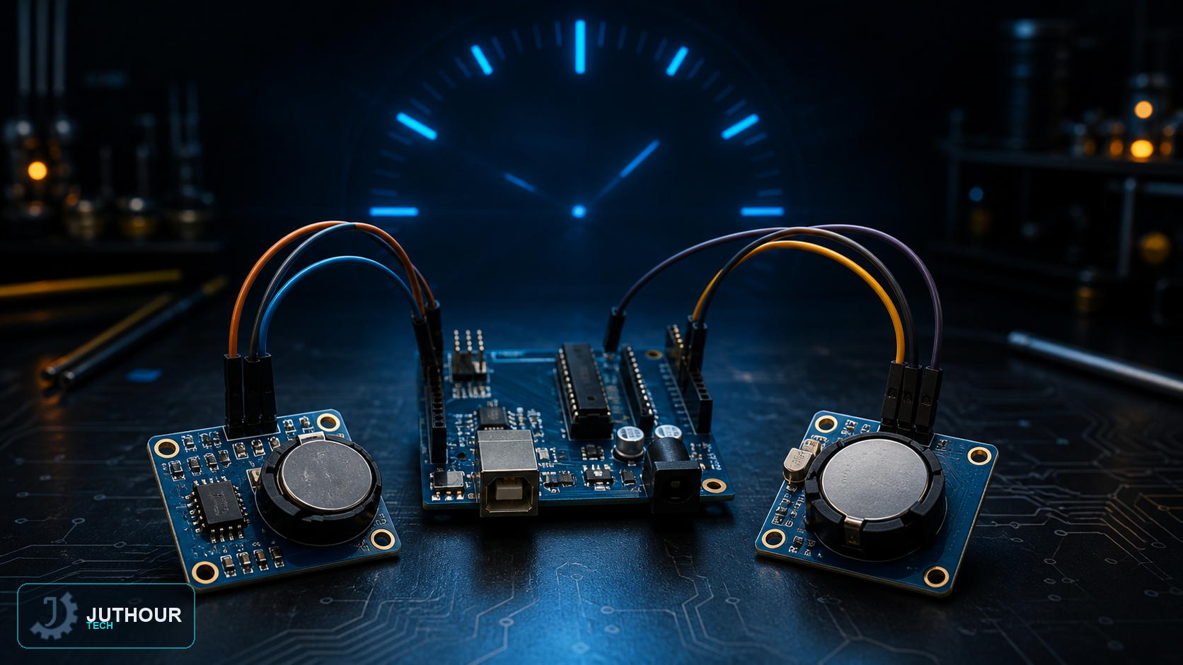 Engineering illustration: Real-Time Clock Modules: DS1307 and DS3231 with Arduino
