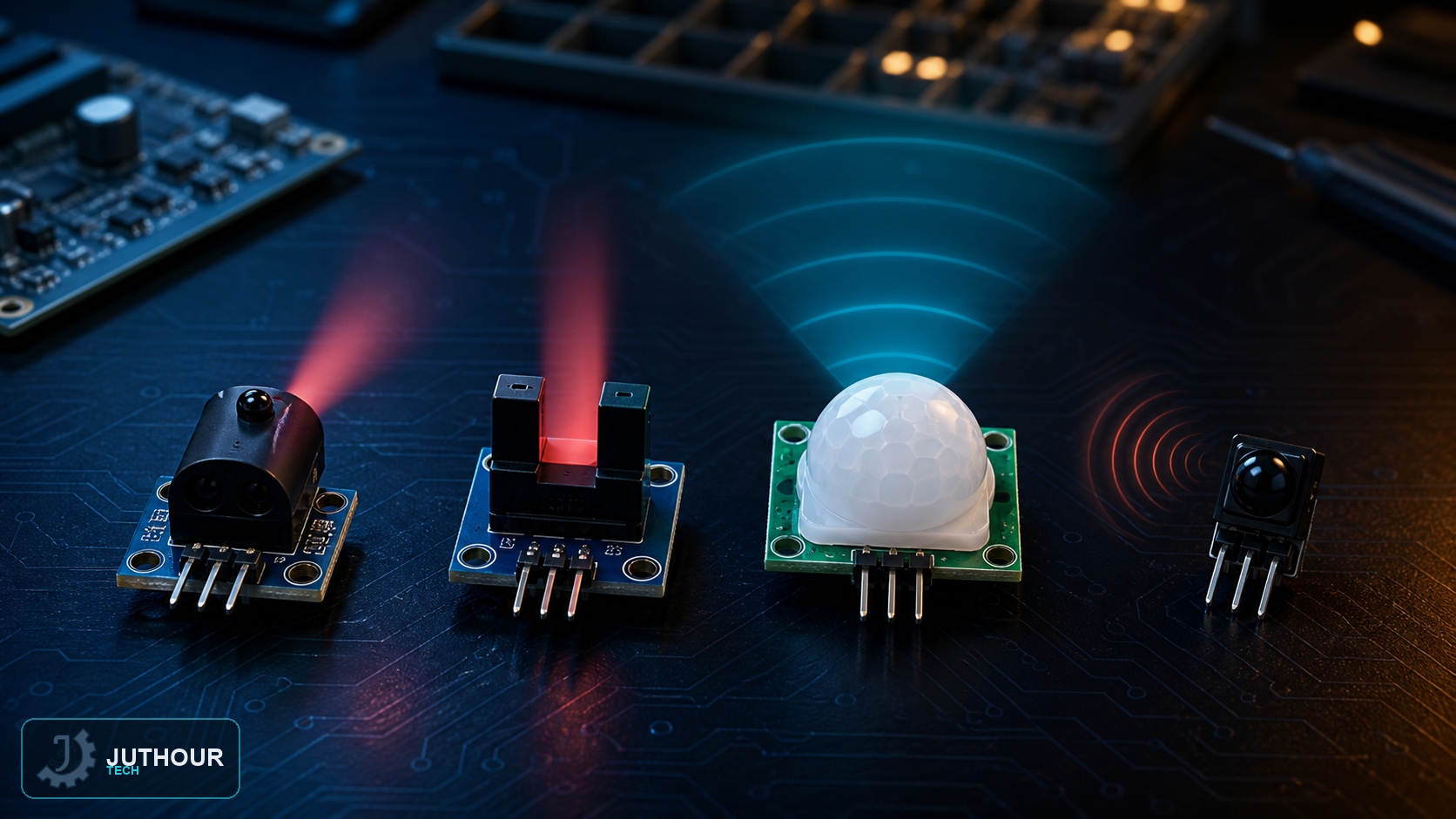 Engineering illustration: Types of Infrared Sensors and Their Applications