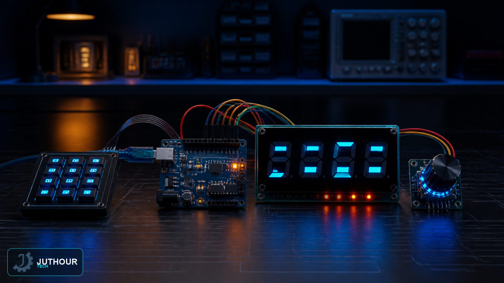 Engineering illustration: Building an Adjustable Countdown Timer with Arduino and a Keypad