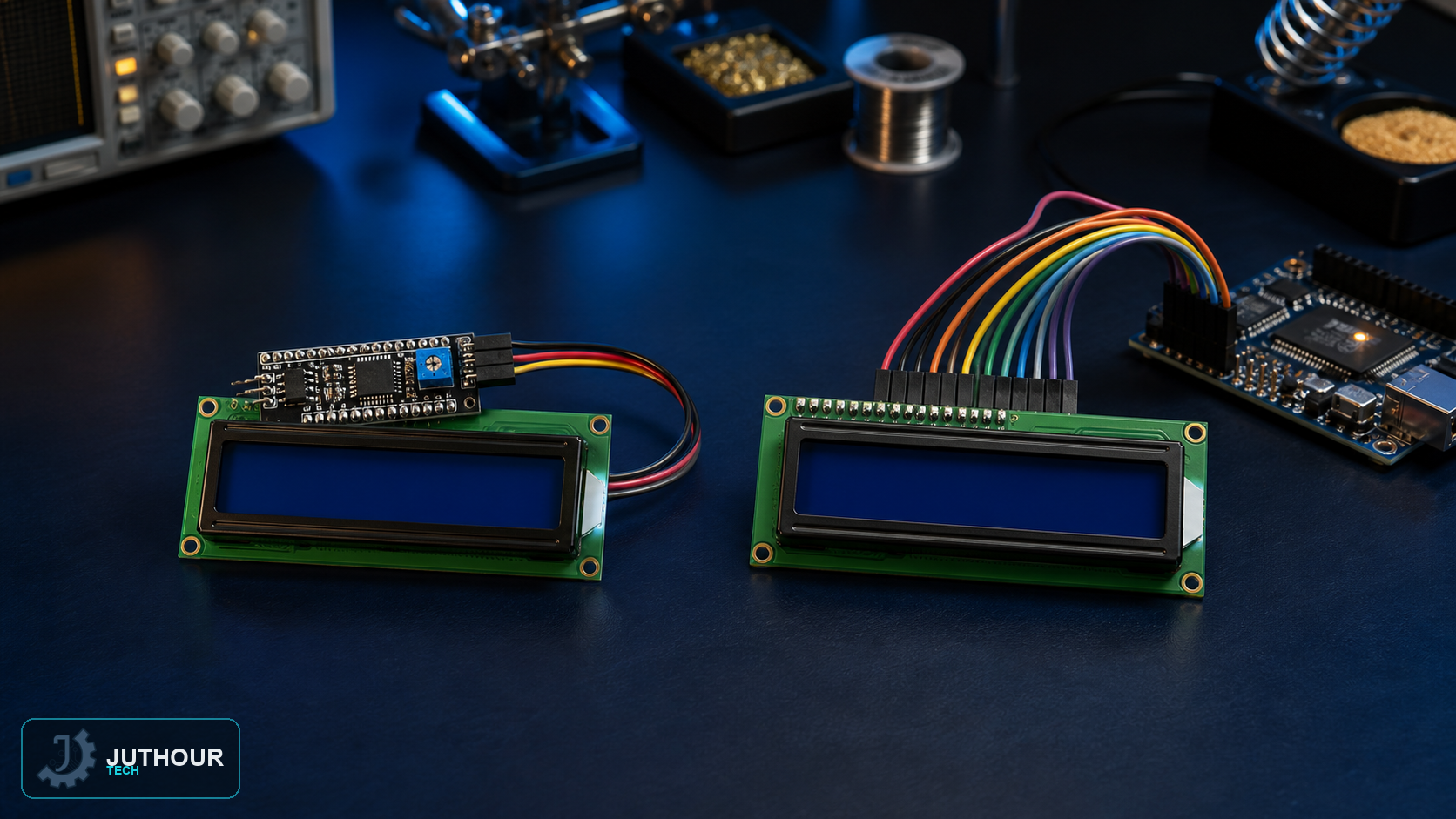 توصيل شاشة LCD 16×2 بالأردوينو: مباشر أم عبر I2C؟