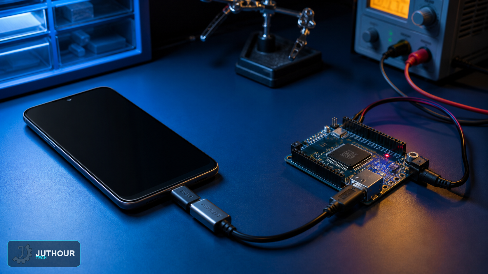 برمجة Arduino من هاتف Android عبر USB OTG