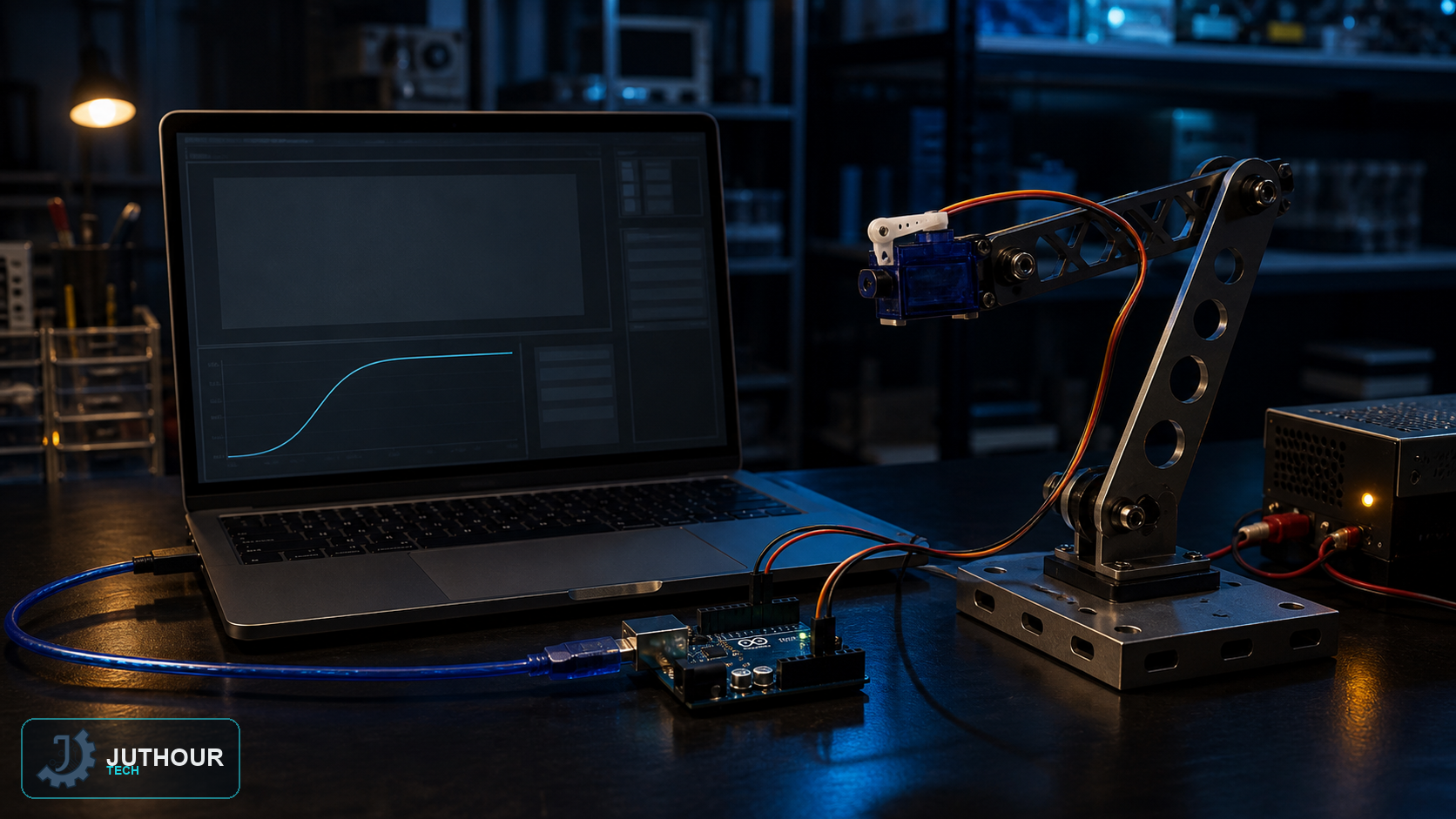 التحكم في محرك سيرفو من MATLAB عبر Arduino