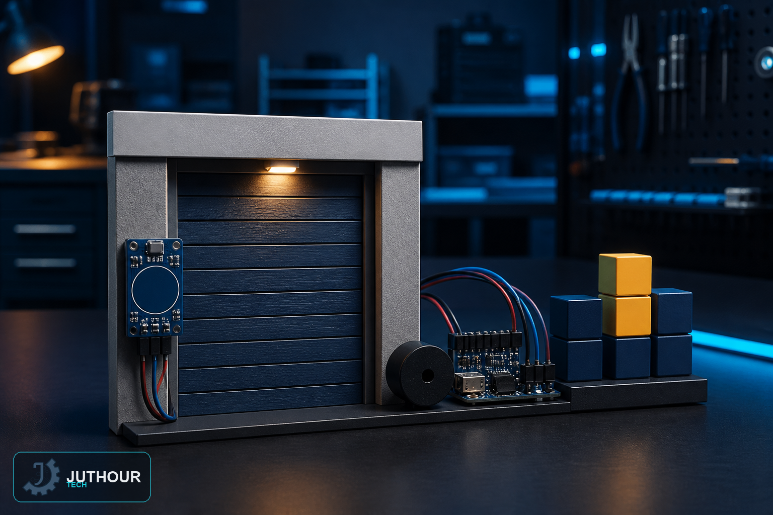 تنبيه وعداد يعملان باللمس باستخدام TTP223B