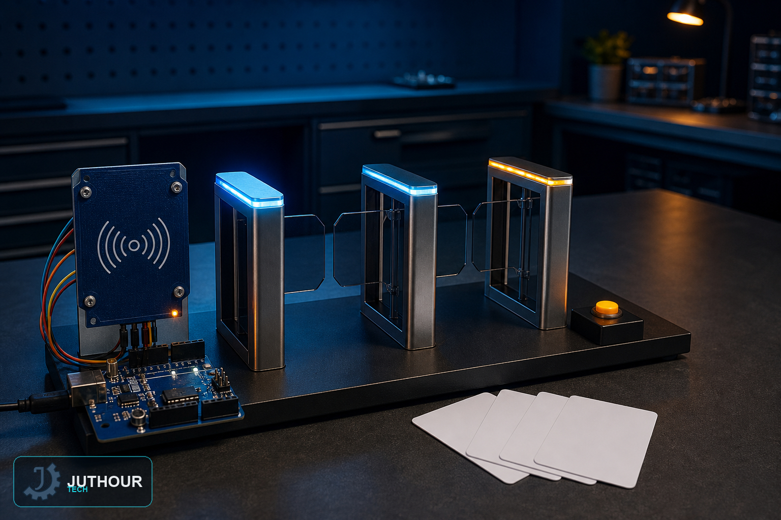 بناء نموذج RFID لتنظيم طابور المطعم المدرسي