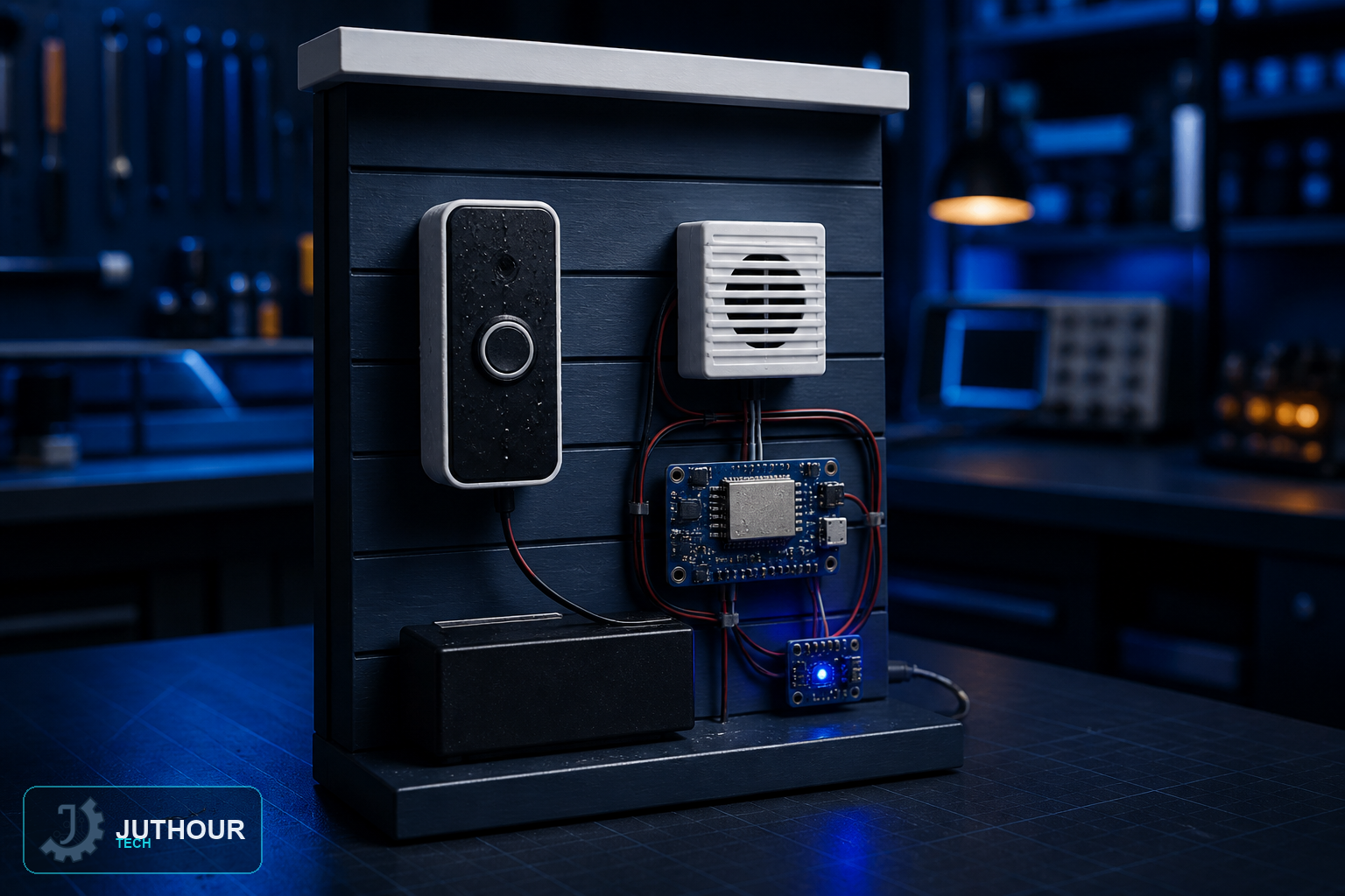 بناء نموذج إشعار لجرس باب عبر Wi-Fi