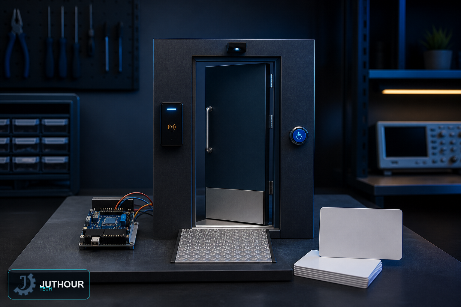 بناء نموذج RFID ميسّر للدخول عبر الأبواب