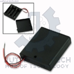 4 x AA Battery Holder + On/Off Switch Face