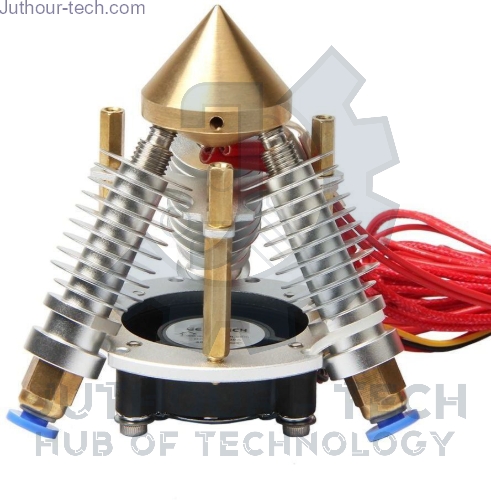 3D Printer Multi Color 3 IN 1 Out Extruder 0.4mm / 1.75mm 12V