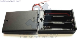 3x AAA Battery Holder + On/Off Switch Top Side