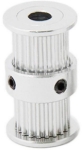 GT2 20 Tooth 5mm Bore Timing Belt Pulley (double head)