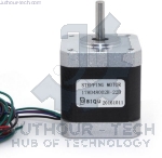 NEMA 17 STEPPER MOTOR, 48MM, HD48002_22B, Silver Black