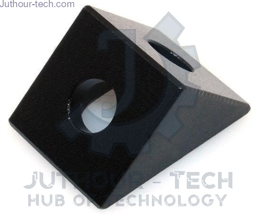 Black Angle Corner Connector Front Side