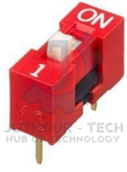 Slide Type Switch Module 1-Bit 2.54mm 1 Position Way DIP Red Pitch