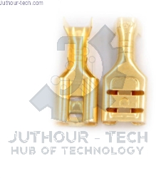 Terminals Wiring Female Connectors (2.8mm - Gold) - Pack of 50
