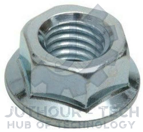 M6 Steel Hex Flange Nuts - Pack 50