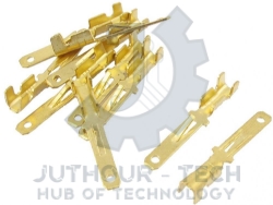 Terminals Wiring Connectors (Male), 2.8mm - Gold - Pack 50