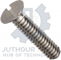 M4x15 Slotted Countersunk Machine Screw - Pack 50