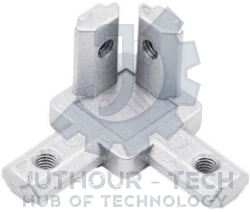 INDUSTRIAL ALUMINUM PROFILE 3030 EUROPEAN STANDARD THREE-DIMENSIONAL ANGLE CORNER CONNECTOR Front