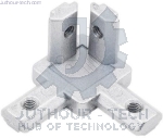 INDUSTRIAL ALUMINUM PROFILE 2020 EUROPEAN STANDARD THREE-DIMENSIONAL ANGLE CORNER CONNECTOR Front