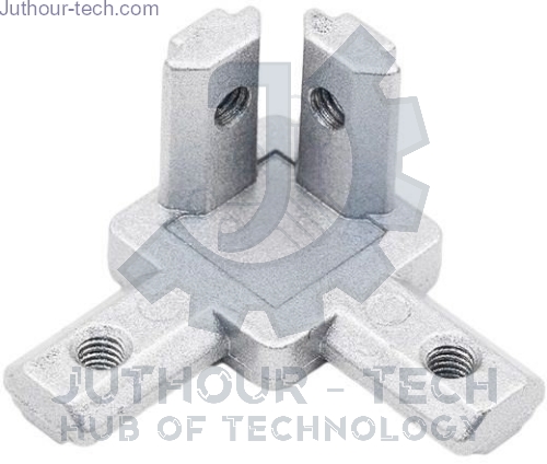 INDUSTRIAL ALUMINUM PROFILE 2020 EUROPEAN STANDARD THREE-DIMENSIONAL ANGLE CORNER CONNECTOR Front