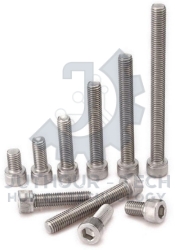 M3x4mm High Tensile Socket Head Screws (White) - Pack 50