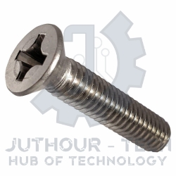 M3x15mm Flat Head Machine Screws - Pack 50