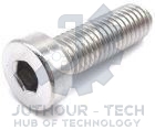 M4x8mm High Tensile Socket Head Cap Screws (White) - Pack 50