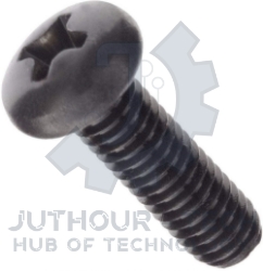 M4x6mm Phillips Steel Machine Screw Pan Head - Pack 50