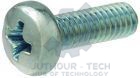 M4x10mm Phillips Steel Machine Screw Pan Head - Pack 50