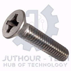 3x35mm Phillips Flat Head Machine Screws - Pack 50