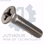 3x40mm Phillips Flat Head Machine Screws - Pack 50