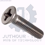 M4x40mm Phillips Flat Head Machine Screws - Pack 50