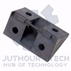 10 Plastic Corner Angle Brackets 90 Degree (Black)