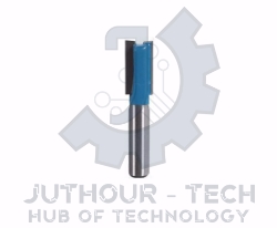 Router Drill Bit D: 10mm H: 20mm Shank: 8 Front