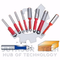 Router Drill Bit D: 15mm H: 50mm Shank: 8