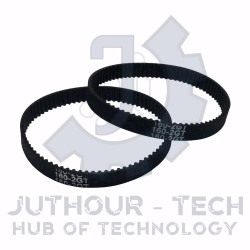 GT2 Timing Belt Annular Loop Rubber 6mm Width 2mm Pitch Close End 160-2GT Black