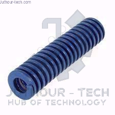 5mm Light Duty Blue Spiral Stamping Compression Die Spring