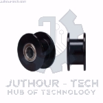 GT2 3mm Bore Black Aluminum Toothless Timing Belt Idler Pulley