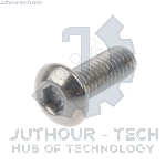 M3x6mm High Tensile Socket Button Head Screws Silver - Pack 50