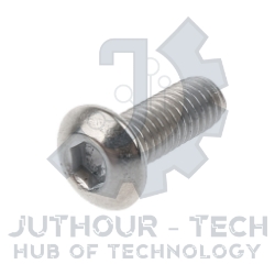 M3x6mm High Tensile Socket Button Head Screws Silver - Pack 50