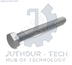 M4x20mm Hexagonal Steel Machine Screw - Pack 20