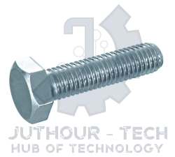 M5x20mm Hexagonal Steel Machine Screw - Pack 20