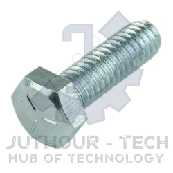 M5x20mm Hexagonal Steel Machine Screw - Pack 20