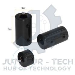 Rigid coupler 5mm to 8mm stepper motor Shaft coupling for 3d printer ( Black )