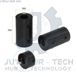 Rigid coupler 5mm to 8mm stepper motor Shaft coupling for 3d printer ( Black )