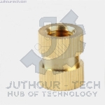 M4*4*5.2 - Brass Cylinder Knurled Round Molded-in Insert Embedded Nuts - pack of (5)