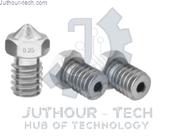 0.25mm E3D V5&V6 J-head Nozzles Side & Stand