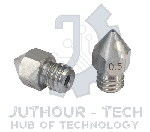 0.6mm MK8 Extruder Nozzle ( Stainless Steel ) Stand & Side