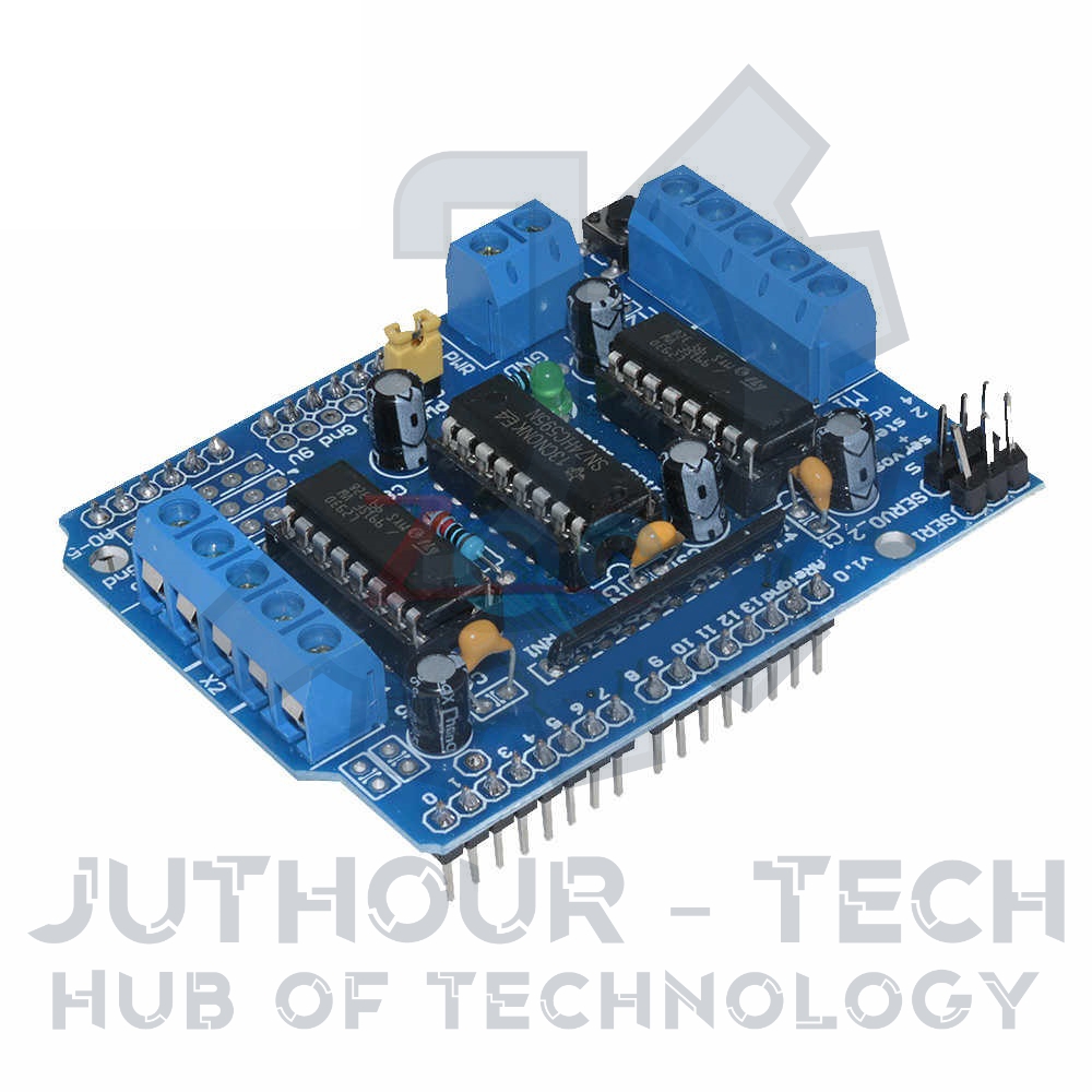 Juthour Tech Arduino Motor Shield 4 Channel L293d H Bridge Dc Motor