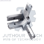 INDUSTRIAL ALUMINUM PROFILE 2020 EUROPEAN STANDARD THREE-DIMENSIONAL ANGLE CORNER CONNECTOR Side